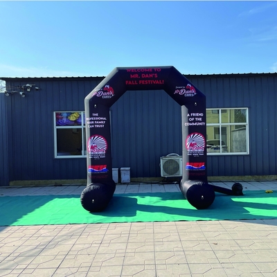 Customized Brand Logo Werbung Outdoor Gebraucht OEM Größe Billiger Preis Aufblasbogen zum Verkauf