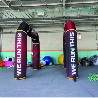 Outdoor Custom Full Printing Start Finish Line Aufblasbogen für Werbung