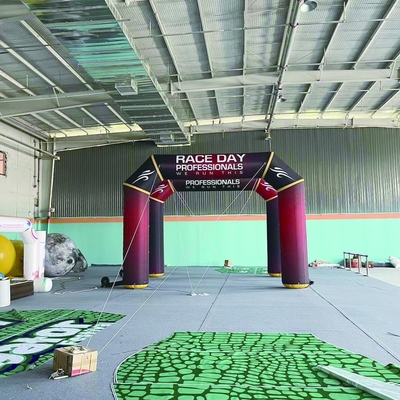 Outdoor Custom Full Printing Start Finish Line Aufblasbogen für Werbung