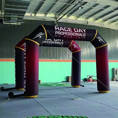 Outdoor Custom Full Printing Start Finish Line Aufblasbogen für Werbung