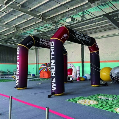 Outdoor Custom Full Printing Start Finish Line Aufblasbogen für Werbung