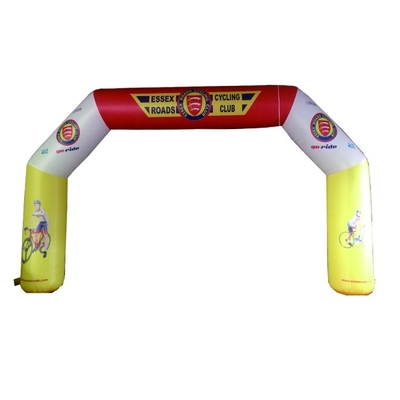 China Original Fabrik günstiger Preis Außenwerbung Weihnachtsfeier LED-Licht aufblasbare Eingangsbogen Tür für Dekoration
