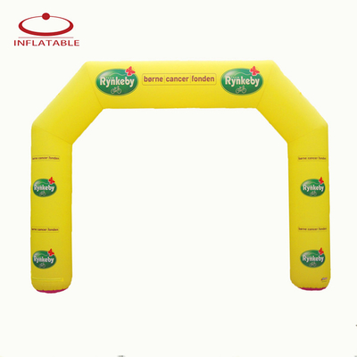 New Design Außenwerbung Rund aufblasbarer Bogen mit verlcro Logo Druck für Sportveranstaltung Markenwerbung