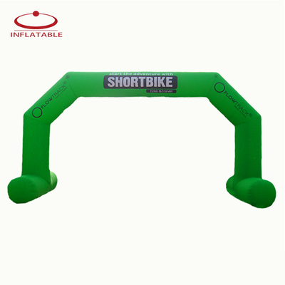 New Design Außenwerbung Rund aufblasbarer Bogen mit verlcro Logo Druck für Sportveranstaltung Markenwerbung