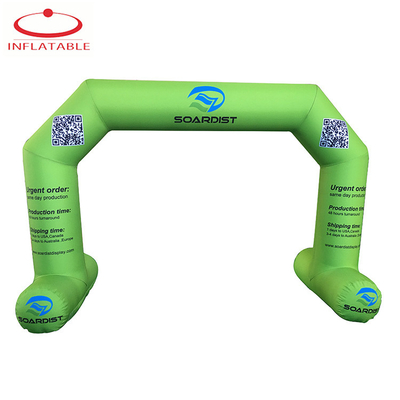 Außenveranstaltung Aufblasbares Finish Arch Wasserdicht mit individuellem Druck