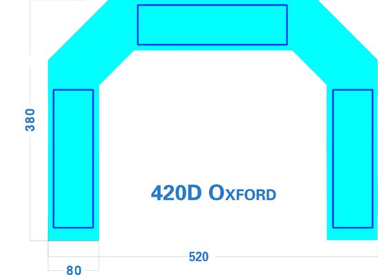 Eintrittstür aufblasbares Finish Arch CE-Zertifikat mit LED-Licht