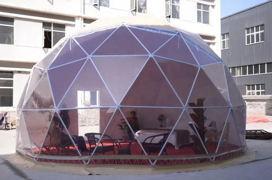 Neue Ankünfte 4 bis 6 Personen 850 g PVC Stoff Hotelzelt Luxus Garten Igloo Dome