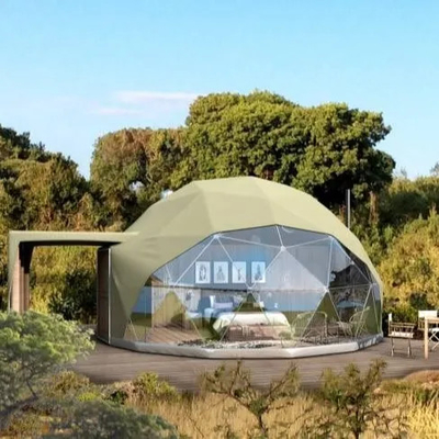 Luxusweißes Außen-Wasserdichtes Campinghotel Safari Dome Zelt für Resort