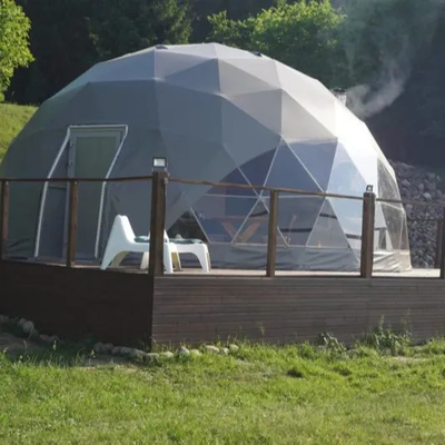 Luxusweißes Außen-Wasserdichtes Campinghotel Safari Dome Zelt für Resort