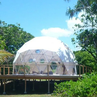 Luxusweißes Außen-Wasserdichtes Campinghotel Safari Dome Zelt für Resort