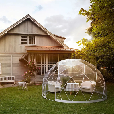 Die PVC-Leinwand durchsichtige Wettersicherung Cover Garten Igloo Gewächshaus 360 Kuppel Zelt