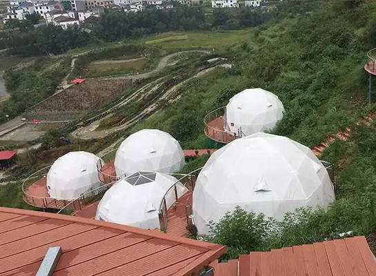 Luxus-Igloo-Glamping-Resort Geodäsische Kuppelzelt