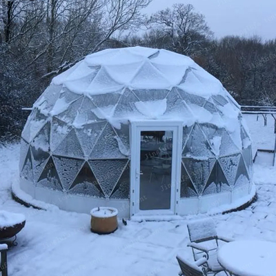 Stahlrahmen Transparentes PVC Geodätisches Gartenhaus Kuppel Iglu Zelt