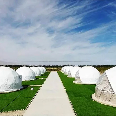 Großes Outdoor-Luxus-Wasserdichtes Glamping 6m geodätisches Kuppelzelt Hotel