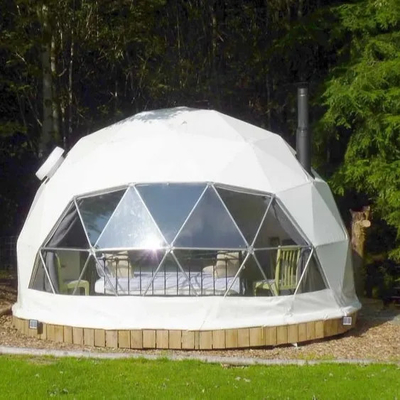 größeres Bild Hinzufügen zum Vergleichen Teilen Luxus 6m PVC Winterschnee beheiztes Camping Halbkuppel Zelt für Wüste