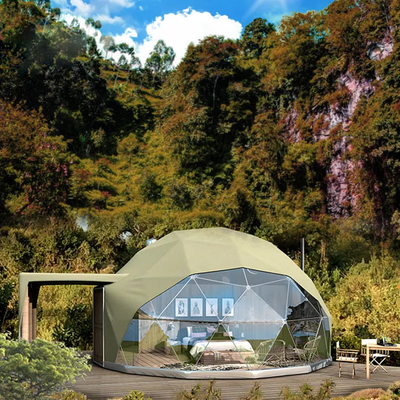 Fußball Diameter Luxury Resort 5M Geodätische Aluminium Igloo Zelt