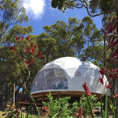 Fußball Diameter Luxury Resort 5M Geodätische Aluminium Igloo Zelt