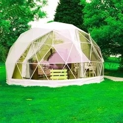 Igloo Glamping Geodäsische Kuppelzelt Winter PVC Stoff 2-10 Menschen Leben