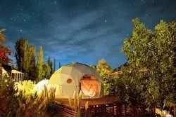Igloo Glamping Geodäsische Kuppelzelt Winter PVC Stoff 2-10 Menschen Leben