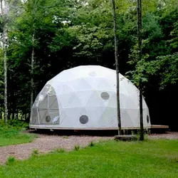 9m Geodäsische Kuppel Campingzelt Luxus PVDF Gabric Outdoor PVC