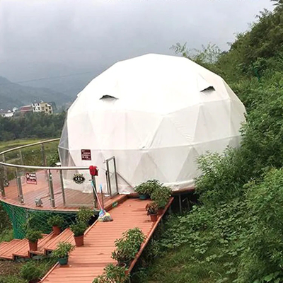 Camping 4 Jahreszeit Geodäsische Zelte Kuppelhaus Aufblasbar Transparent