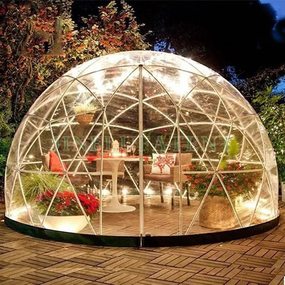 Personalisiertes Logo 2.9m Igloo Dome Zelt Transparentes PVC Für Gartenhaus