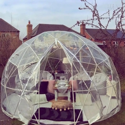 Personalisiertes Logo 2.9m Igloo Dome Zelt Transparentes PVC Für Gartenhaus