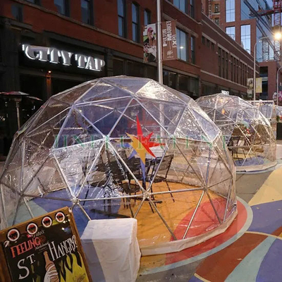 Personalisiertes Logo 2.9m Igloo Dome Zelt Transparentes PVC Für Gartenhaus