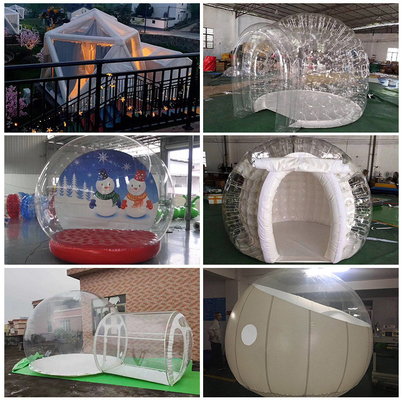 Camping aufblasbares Bubble House im Freien durchsichtige Kuppel klar