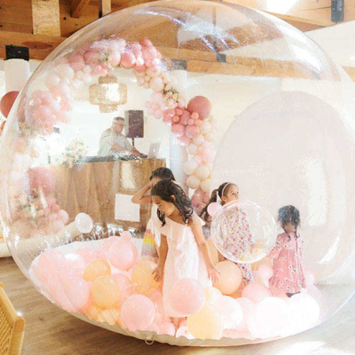 Veranstaltung PVC Transparent Clear Ballon Bounce House Glamping Dome Zelt