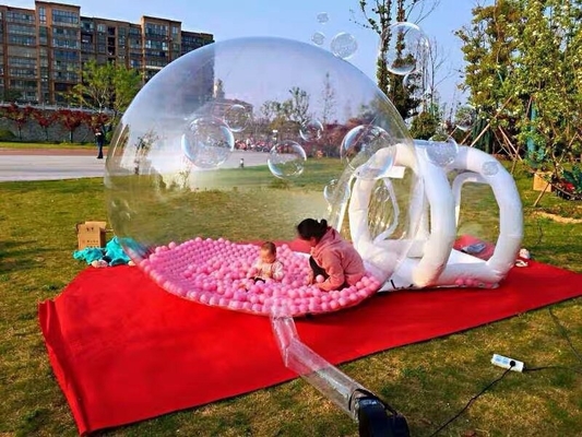 Veranstaltung PVC Transparent Clear Ballon Bounce House Glamping Dome Zelt
