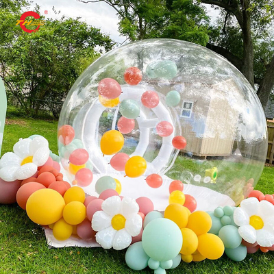 Aufblasbares, transparentes Bubble House Zelt 5m Anpassung der Logo Größe