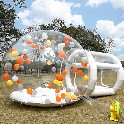 Aufblasbares, transparentes Bubble House Zelt 5m Anpassung der Logo Größe