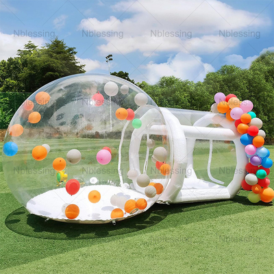 Aufblasbares, transparentes Bubble House Zelt 5m Anpassung der Logo Größe