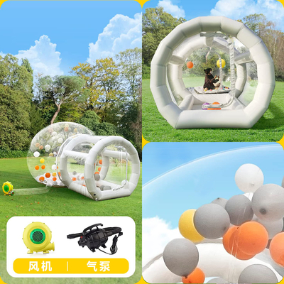 Außengebäude Bubble Bounce House Ballons aufblasbare Kinder spielen