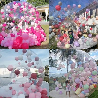 Außengebäude Bubble Bounce House Ballons aufblasbare Kinder spielen