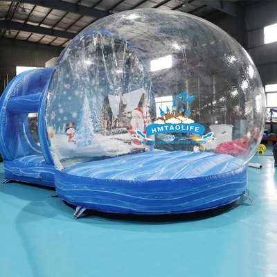 Blau aufblasbares Blasenhaus mit Sprung-PVC-Transparenz für Outdoor-Party