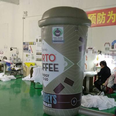 angepasst Giant für Werbung aufblasbare Kaffeetasse für Werbeveranstaltung Maskottchencharaktere