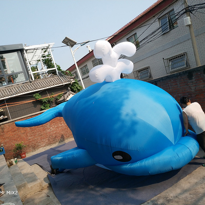 Werbefilm aufblasbare Charaktere Walhai aufblasbarer Delfin für Kinder Spielveranstaltung