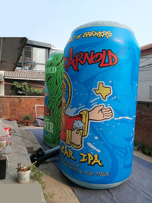 Individuelle Giant Biersaft Werbung aufblasbare Reißverschlusskanne für Promotion Event Flasche Maskottchen Charaktere