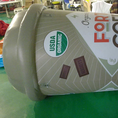 Maßgeschneiderte riesige Werbeveranstaltung Maskottchen Charaktere aufblasbare Kaffeetasse für Werbung