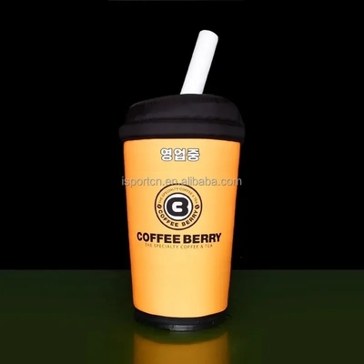Individuelle Werbung Riesen aufblasbare Flasche Tasse für die Promotion Veranstaltung Milch Tee Flasche Teetasse Gewinn Flasche aufblasbare Dose