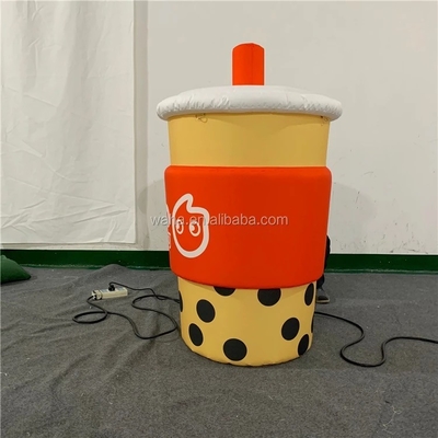 Milch-Tee-Flasche Teetasse Gewinnflasche aufblasbare Dose kundenspezifische Werbung Riesen aufblasbare Flasche-Tasse für Werbeveranstaltung