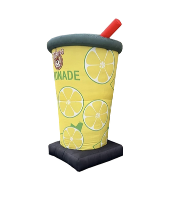 Milch-Tee-Flasche Teetasse Gewinnflasche aufblasbare Dose kundenspezifische Werbung Riesen aufblasbare Flasche-Tasse für Werbeveranstaltung