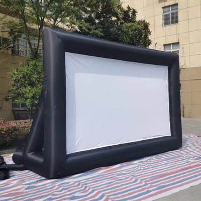 angepasst Outdoor Giant aufblasbare Boden 16X9Ft aufblasbare Bildschirm für einen Film spielen