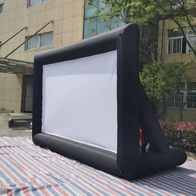 angepasst Outdoor Giant aufblasbare Boden 16X9Ft aufblasbare Bildschirm für einen Film spielen