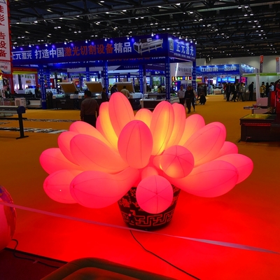Hochzeitsdekoration Aufblasbare LED-Licht Farbenfrohe große Aufblasbare Blumen