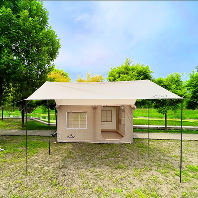 Fabrik Custom Multi Persons Großes Luxus Camping Zelt Luft Familie Außen aufblasbares Haus Zelt Haus aufblasbares Zelt Camping