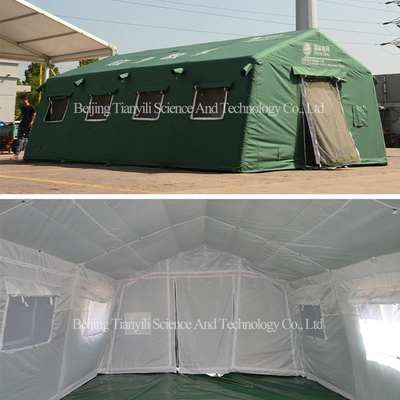 OEM/ODM Großes Bequemliches Hochwertiges Outdoor Camping Grünes Aufblaszzelt Entlastung Wasserdichtes Oxford-Zelt