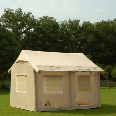 Große PVC-Full-Garden-Zelte Aufblasbare Luft-Touristenzelte Außenwasserdicht Familienwander- und Reisetente Kleidung für 2-3 Personen